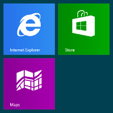 Windows 8 home screen