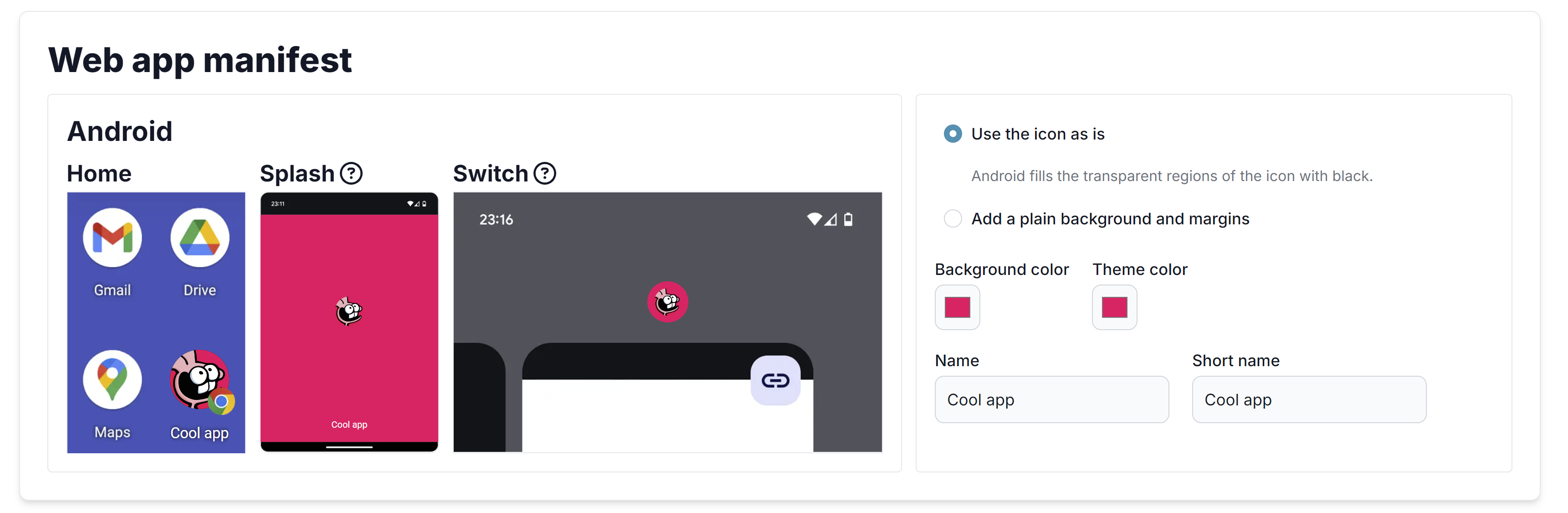 Android editor