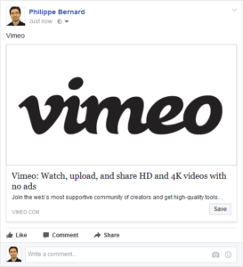 Vimeo on Facebook