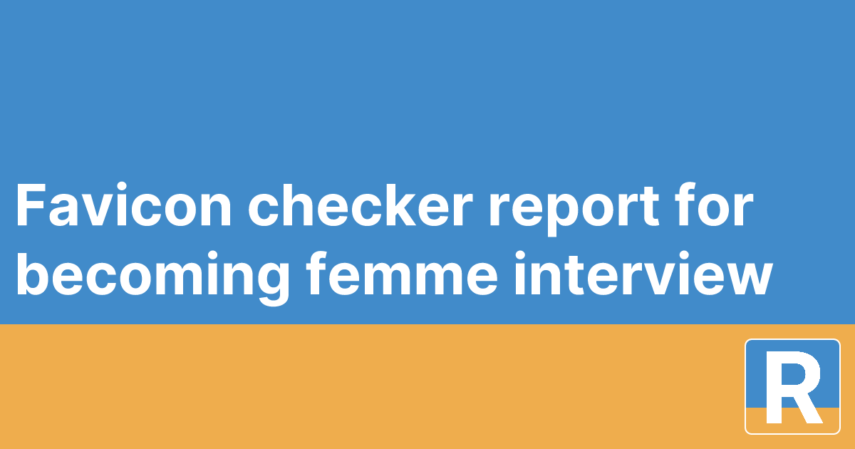 Favicon checker report for becoming+femme+interview