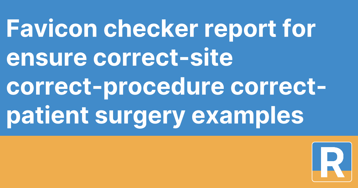 Favicon checker report for ensure+correct-site+correct-procedure ...