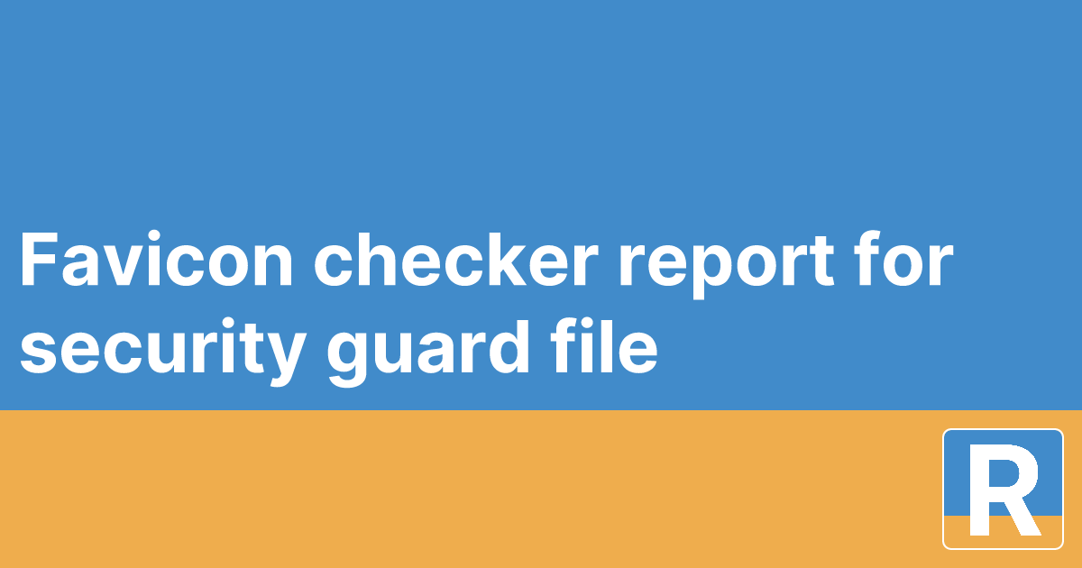 Favicon checker report for security+guard+file
